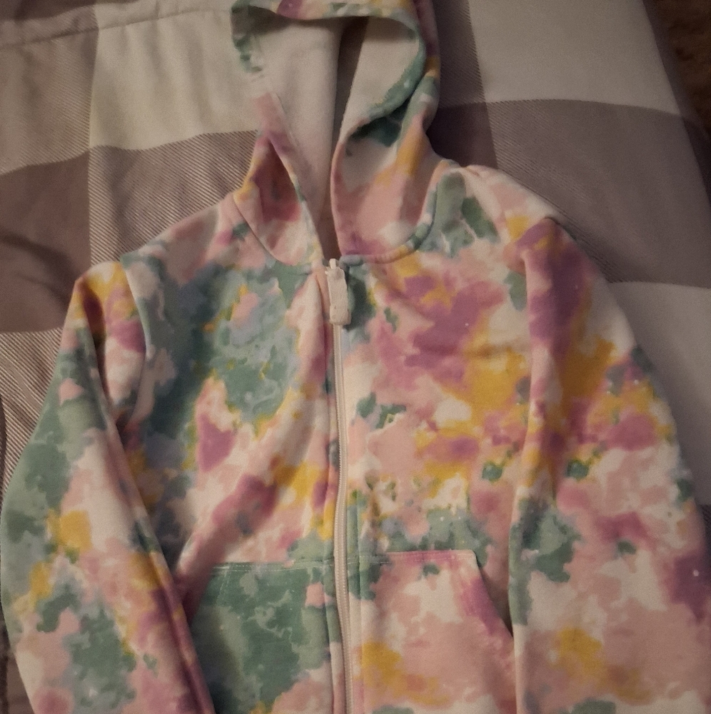 Cat & Jack Colorful Tie-Dye Hoodie